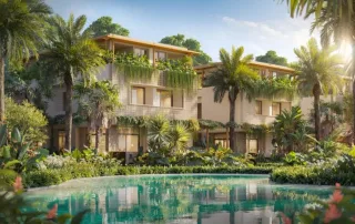 Phối cảnh 3D những căn villa “biết thở” tại La Tiên Villa Nha Trang.
