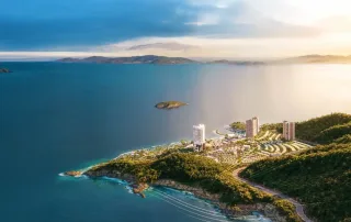 Toàn cảnh La Tiên Masterise Homes nằm bên vịnh Nha Trang tuyệt đẹp, trong khu đô thị Libera Nha Trang.