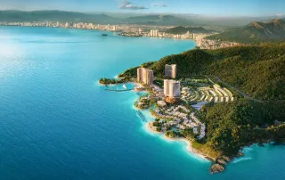 Toàn cảnh khu đô thị vịnh Nha Trang, nơi La Tiên Nha Trang thu hút giới đầu tư.